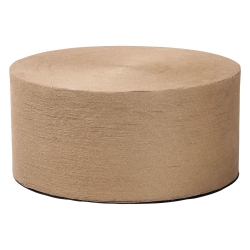 bali & pari Lapis Handwoven Jute Coffee Table - Boho Round Centerpiece with Natural Fiber Texture, Handcrafted Coastal Design for Living Room or Lounge Spaces